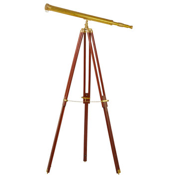 Vintage Brass Metal Telescope 561751