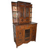 Consigned Antique Wall Cabinet Indian Paintings Boho Drawer Chest Furniture