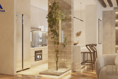 Example of a minimalist home design design in Other
