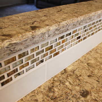Kitchen Remodel with Medallion Cherry Raised Panel Cabinets & Quartz Countertop
