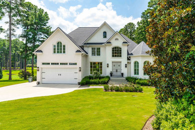 Inspiration for a contemporary exterior home remodel in Raleigh
