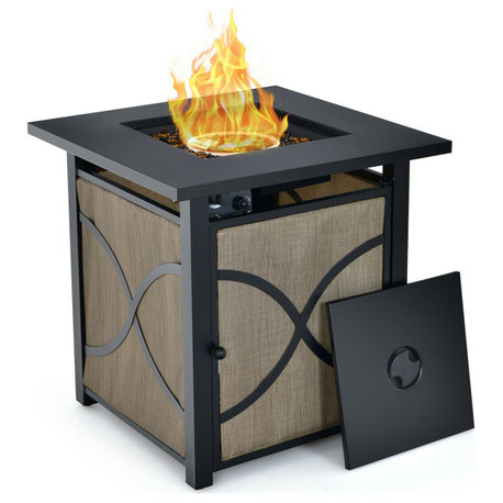 Costway 25'' 40,000 BTU Propane Gas Fire Pit Table w/ CSA Certification