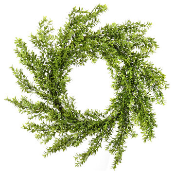 Vickerman Green Boxwood Wreath, Green, 30"