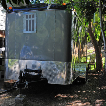 Trailer turned into a Wine Cellar