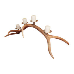 Large Elk Antler Candelabra - Candleholders