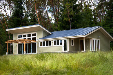 Example of a trendy exterior home design in Seattle