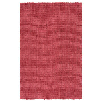 Safavieh Natural Fiber Collection NF730 Rug, Red, 4'x6'