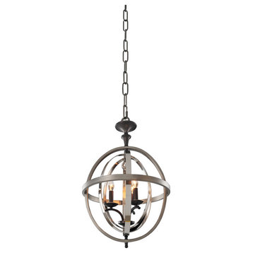 Rothwell 17.5x28in 3 Lt Contemporary Large Pendants by Kalco