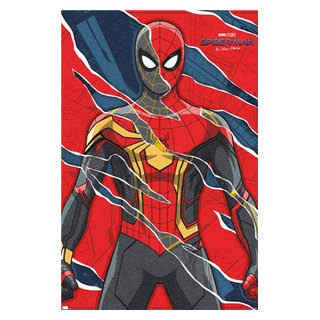 Marvel Spider-Man: No Way Home - Shredded 22.37 inch x 34 inch Poster, by Trends International, Size: 22.375 inch x 34 inch