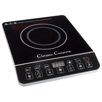 1800W Portable Induction Cooker Cooktop Burner Black by Classic Cuisine