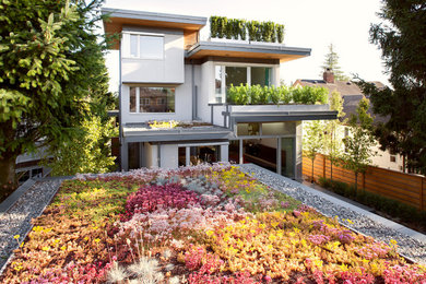 Example of a trendy home design design in Vancouver