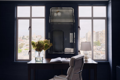 Home office - transitional home office idea in San Francisco