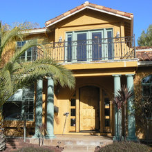 Blue-green trim
