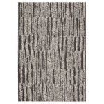 Jaipur Living - Jaipur Living Citali Indoor/Outdoor Tribal Black/Cream Area Rug (5'3"X7'6") - The Fresno collection lends a relaxed, casual feel to outdoor spaces and high-traffic indoor areas. The black and cream-colored Citali area rug features an asymmetrical fern frond motif that creates a global look and unique texture. Made of durable polypropylene and polyester, this flatweave rug offers versatility and an easy-care foundation to any space.