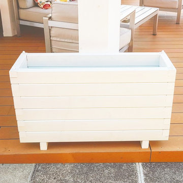 Veranda in legno lamellare bianco, Realizzazione e posa in opera
