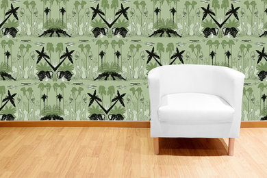 NEW Art Deco, Jungle  Wallpaper,
