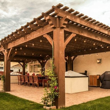 Stunning Surprise on Massive 8 Post Pergola