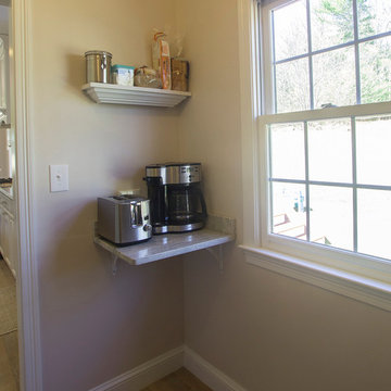 Medway, MA - kitchen redesign/unused room transformed to pantry and cubby space