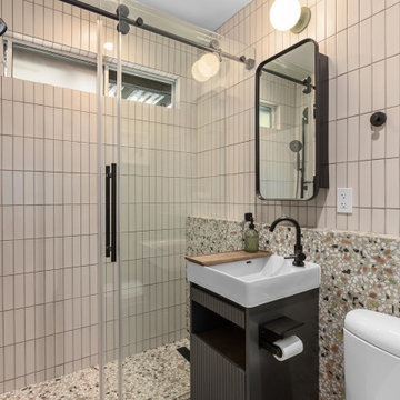 Sage & Blush Bathroom Remodel by NextGen Home Builders in Pasadena, CA