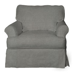 Sunset Trading Horizon Chair - Slip Cover Set Only  - Performance Gray - Slipcovers And Chair Covers