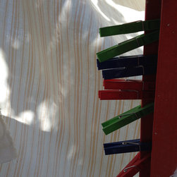 Nightingale Stripe in Ginger - Upholstery Fabric