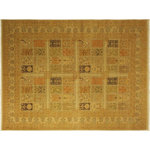 Bareens Designer Rugs - Turkish Knotted Istanbul Trina Multi/ Gray Wool Rug - 10'1'' x 13'9'' - Designed with a mesmerizing intricate traditional motif this glorious hand knotted rug is a masterpiece that will fill any space with sophistication and grace. An exhilarating color pallet with an elaborate design, this masterpiece features luxurious hand spun wool with all vegetable dyes to add comfort and style to your decor. The design, color and beautiful chromatic composition with a sheen in traditional and transitional designs, exude beauty, elegance and quality make this rug a masterpiece of its own.