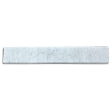 Carrara White Marble Transition Saddle Threshold Beveled Tile Polished, 1 piece