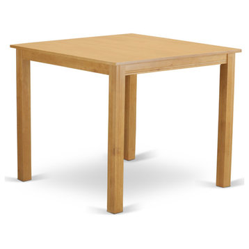 Cft-Oak-T Caf Pub, Counter Height Square Table Natural Oak Finish