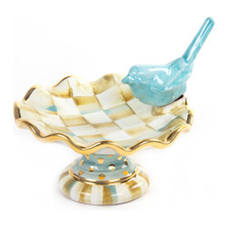 Parchment Check Ring Dish | MacKenzie-Childs - Home Decor