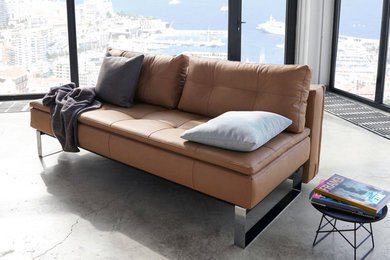 Dual Sofa Bed Chrome Legs
