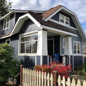 Siding Installation - James Hardie Lap and Shakes & Shingles in Evening Blue