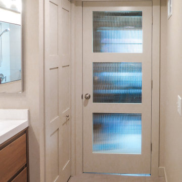 Modern and Bright Basement Bathroom