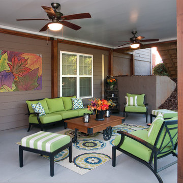 Decks that include drainage for dry porches below