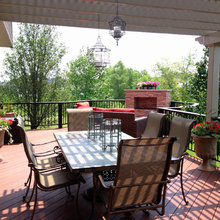 Fireplace deck