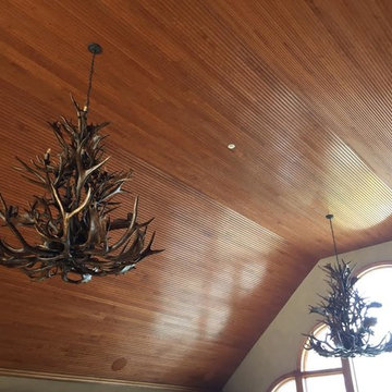 Chandeliers in Craftsman Home