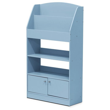 Furinno FR16119 Kidkanac Magazine/Bookshelf With Toy Storage Cabinet