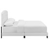 Modway Amelia Full Modern Style Faux Leather Bed in White Finish
