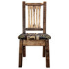 Montana Woodworks Homestead Transitional Solid Pine Wood Side Chair in Brown