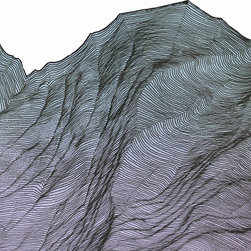 Mountain Lines Fine Paintings - Paintings
