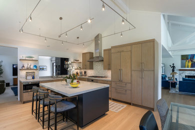 Inspiration for a contemporary kitchen remodel in Other