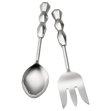 Ibiza Vegetable Spoon and Meat Fork Set With Gift Box