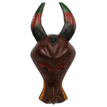 Strength of A Buffalo Ashanti Wood Mask