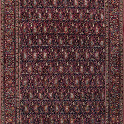 Antique Persian Mashad rug 4'11 X 8'2 - Area Rugs
