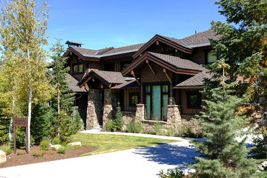 Example of an arts and crafts home design design in Salt Lake City