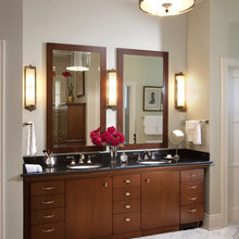 bathroom mirrors and lighting
