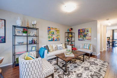 Trendy home design photo in Calgary