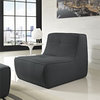 Modway EEI-1354-CHA Align Upholstered Armchair, Charcoal