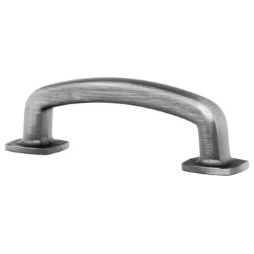2 Pack Industrial Style 3-Inch Centers Antique Nickel Cabinet Pull Handle