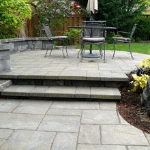 Back yard hardscaping