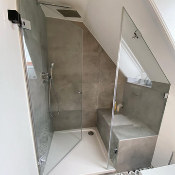 Badezimmer im Retro Look